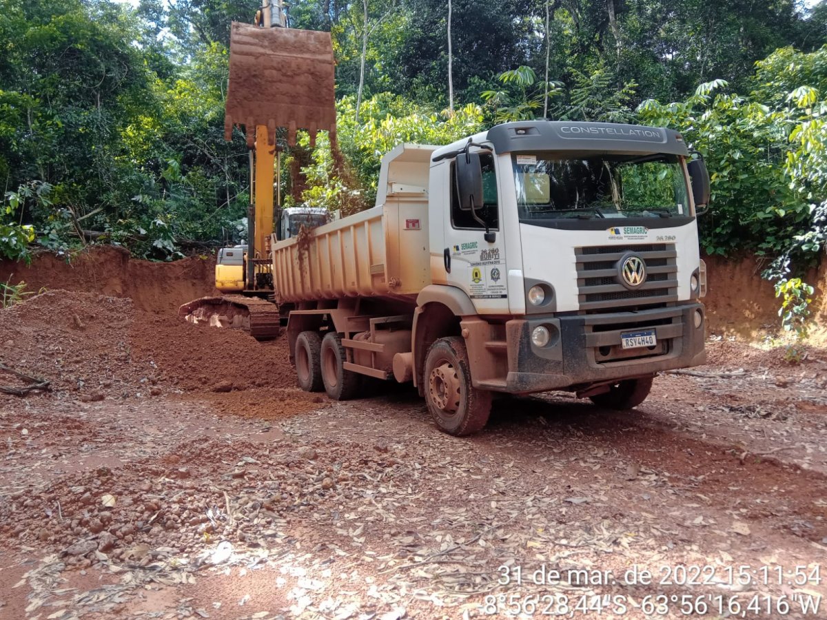 DESVIO: Obras começam a ser realizadas na Linha 22 em Porto Velho