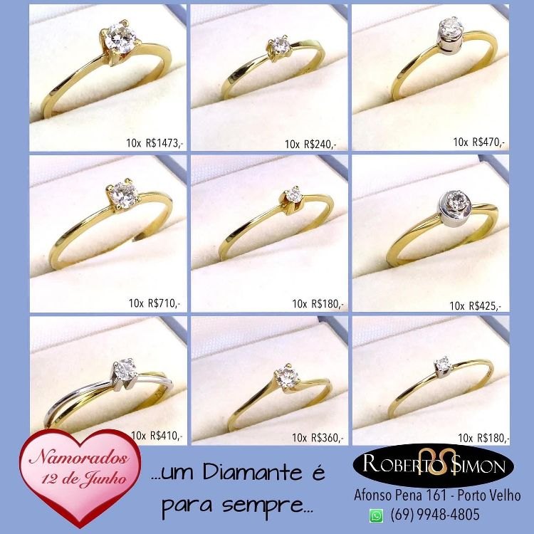 ESPECIAL: No Dia dos Namorados diga 'te amo' com uma joia Roberto Simon