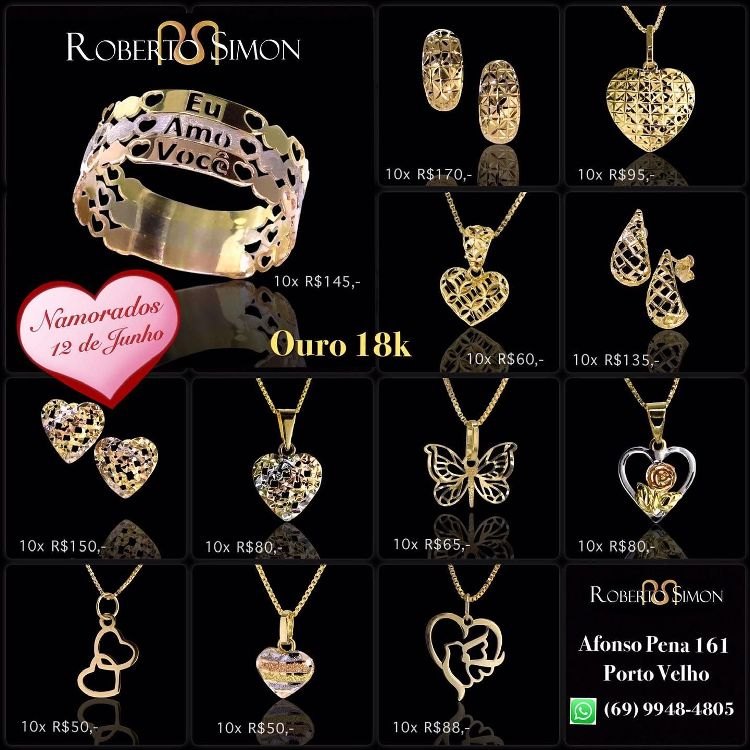 ESPECIAL: No Dia dos Namorados diga 'te amo' com uma joia Roberto Simon
