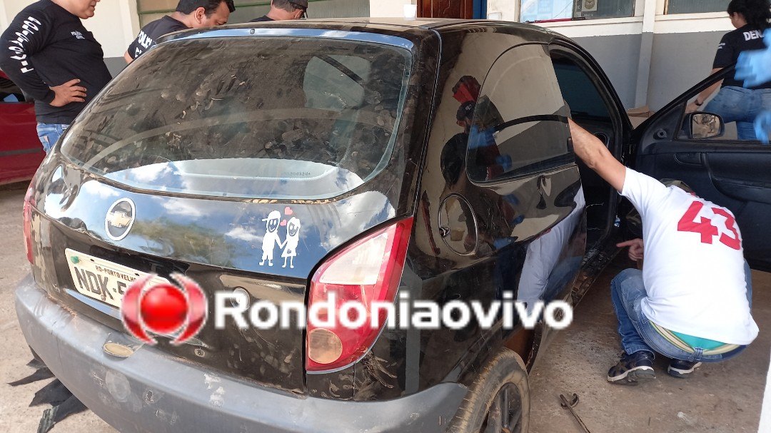 NARCO BRASIL: Denarc apreende Celta 'recheado' de cocaína em balsa no rio Madeira