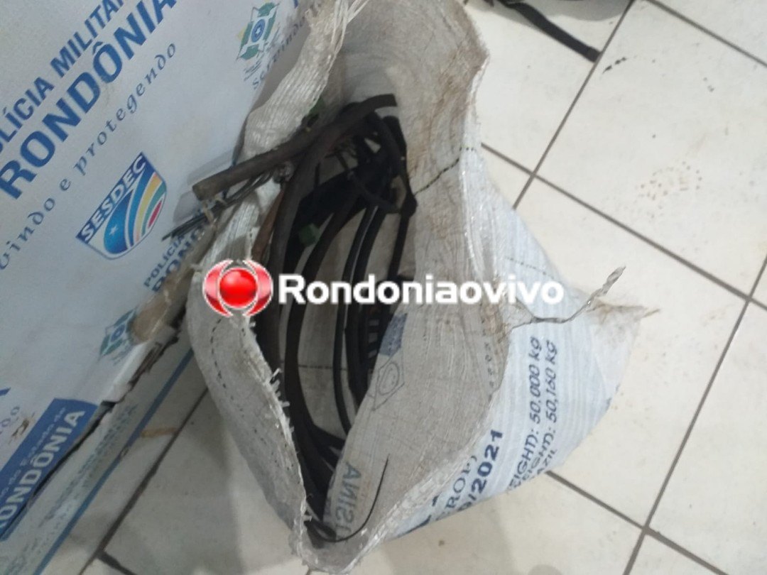 ROTINA: Casal é preso furtando cabos de torre de telefonia da Claro e Tim na BR-364