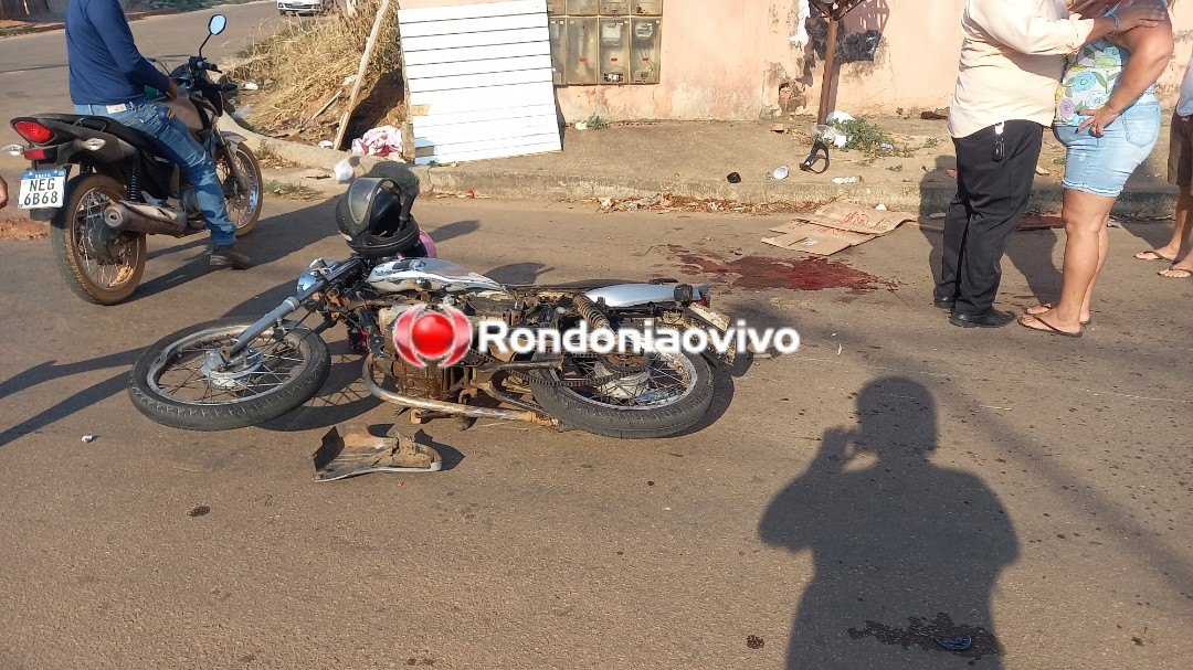 VÍDEO: Motociclista tem perna dilacerada em acidente com motorista bêbado