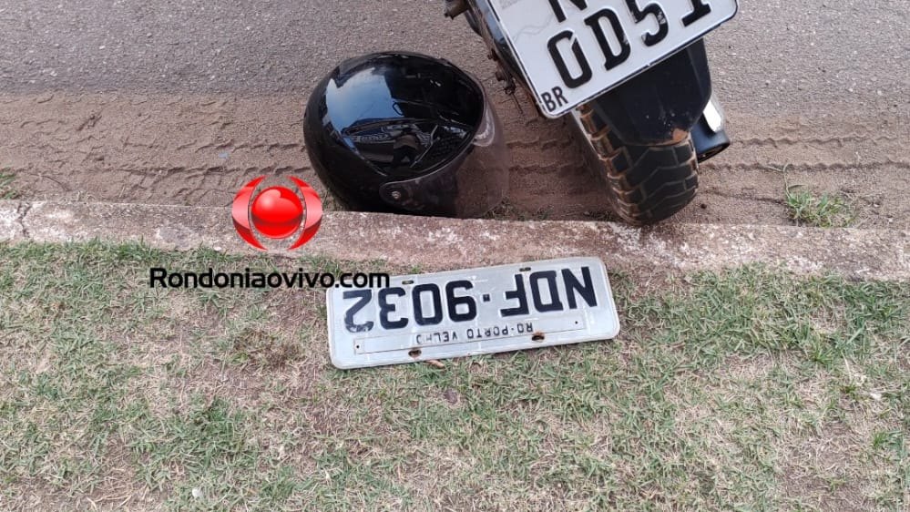 ESTADO GRAVE: Veja momento em que motorista foge após atropelar motociclista 