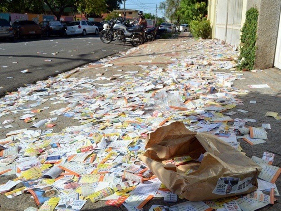 LIMPO: Locais de votação em Porto Velho tiveram pouco derrame de santinhos