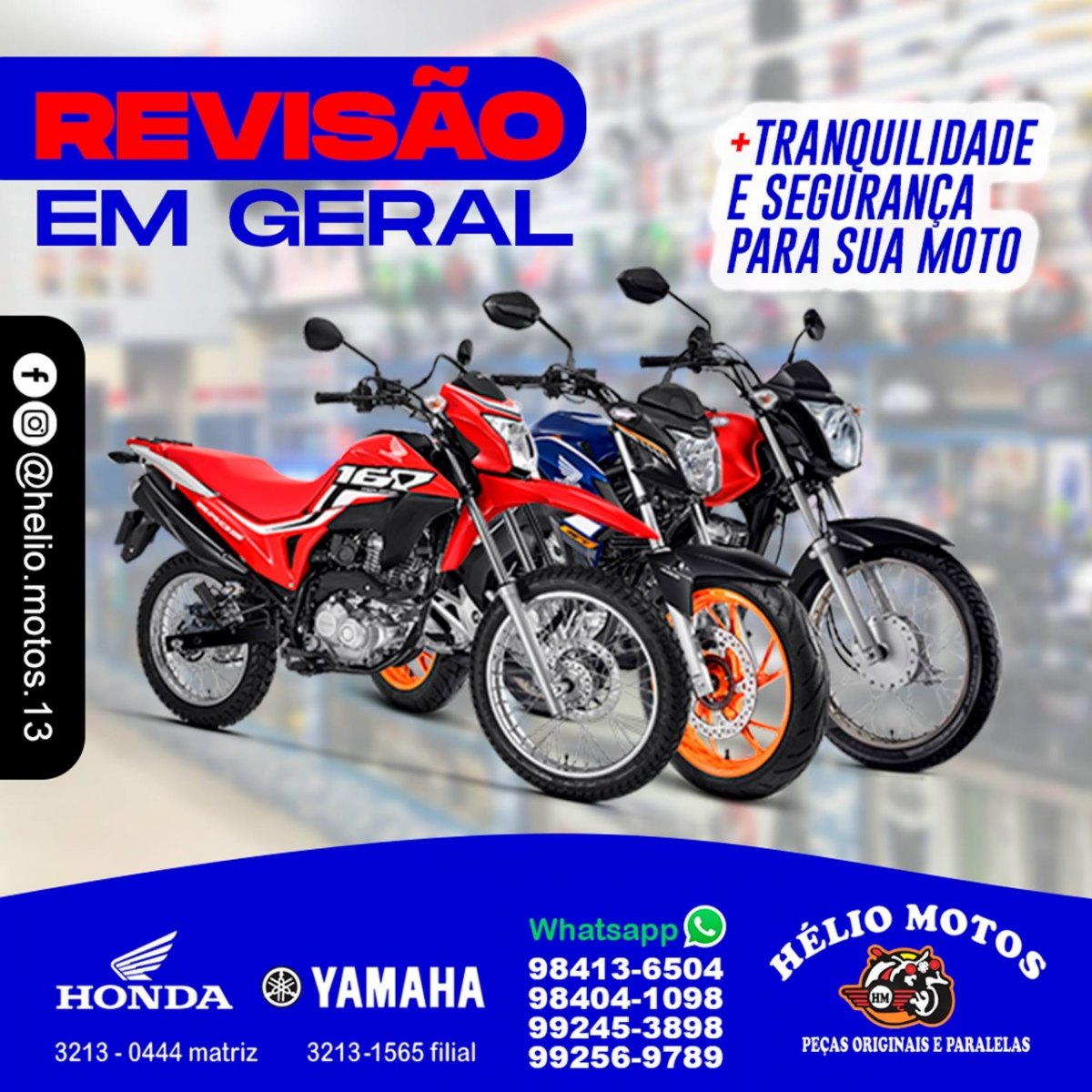 Confira as promoções exclusivas Hélio Motos