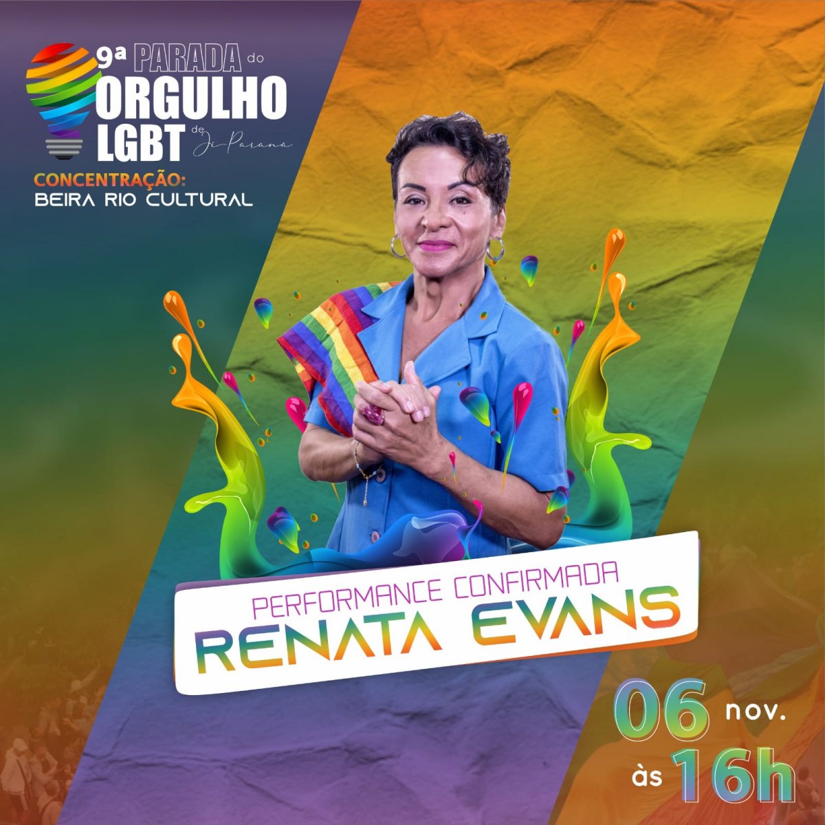 COMUNIDADE: Parada do Orgulho LGBT acontece no dia 06, em Ji-Paraná