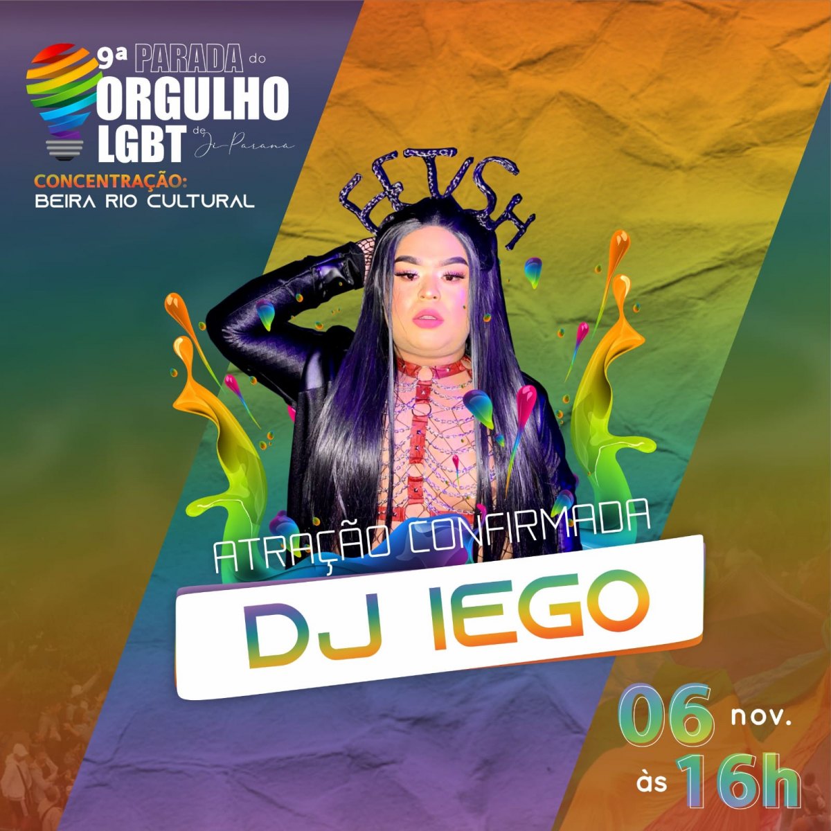 COMUNIDADE: Parada do Orgulho LGBT acontece no dia 06, em Ji-Paraná