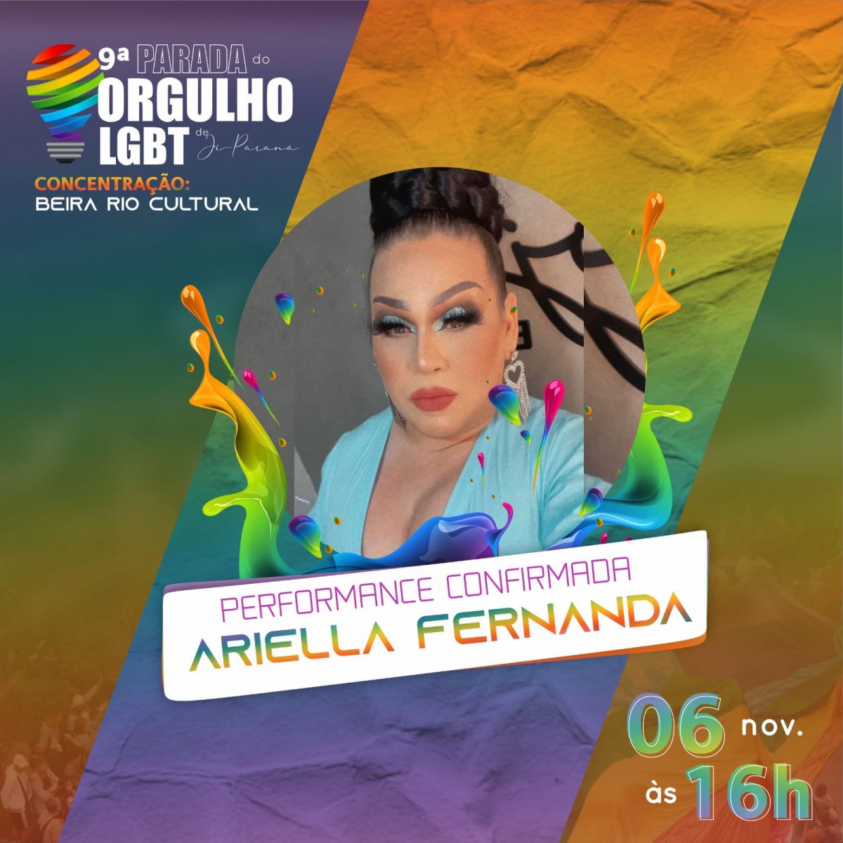 COMUNIDADE: Parada do Orgulho LGBT acontece no dia 06, em Ji-Paraná