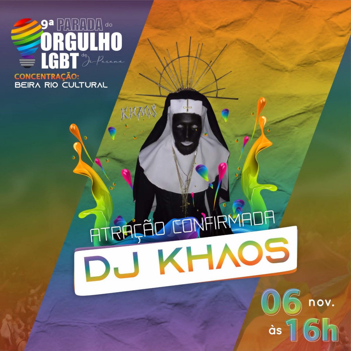 COMUNIDADE: Parada do Orgulho LGBT acontece no dia 06, em Ji-Paraná