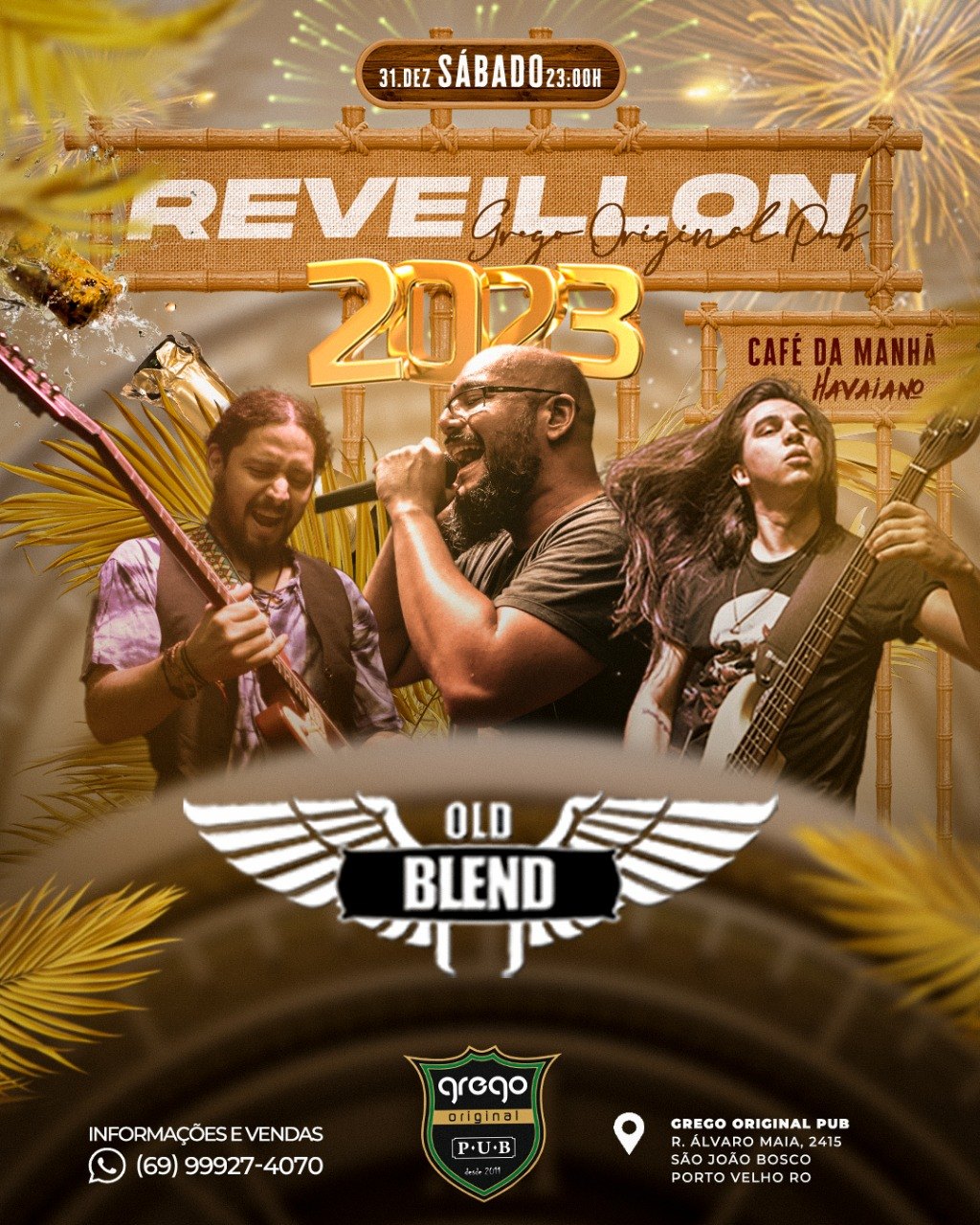 TRADIÇÃO: Confira a programação para Réveillon do Pub Grego Original