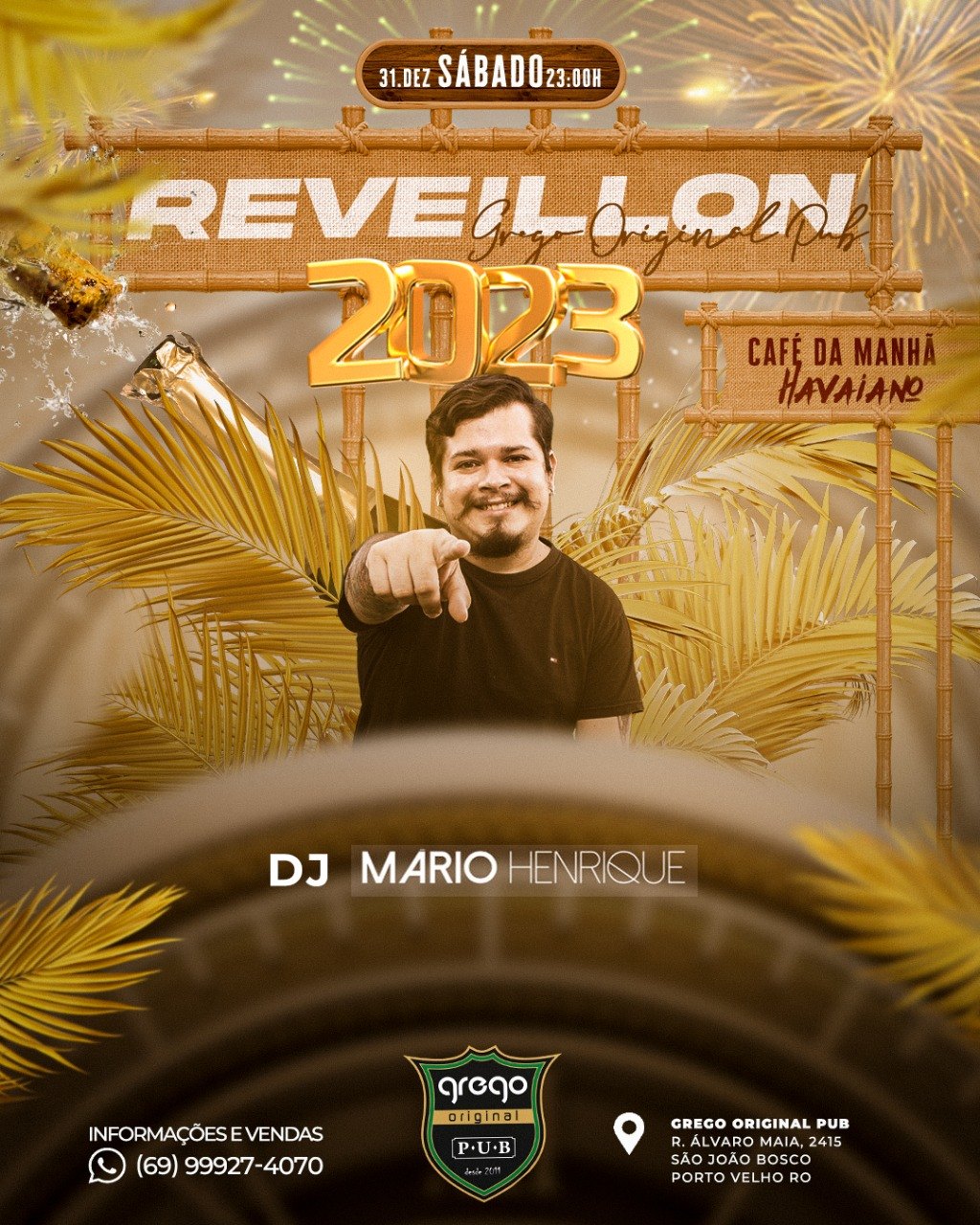 TRADIÇÃO: Confira a programação para Réveillon do Pub Grego Original