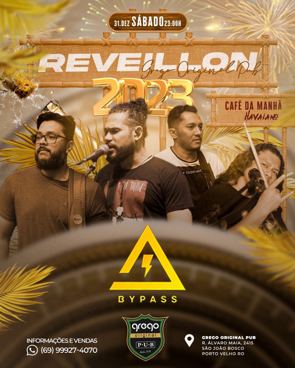 TRADIÇÃO: Confira a programação para Réveillon do Pub Grego Original