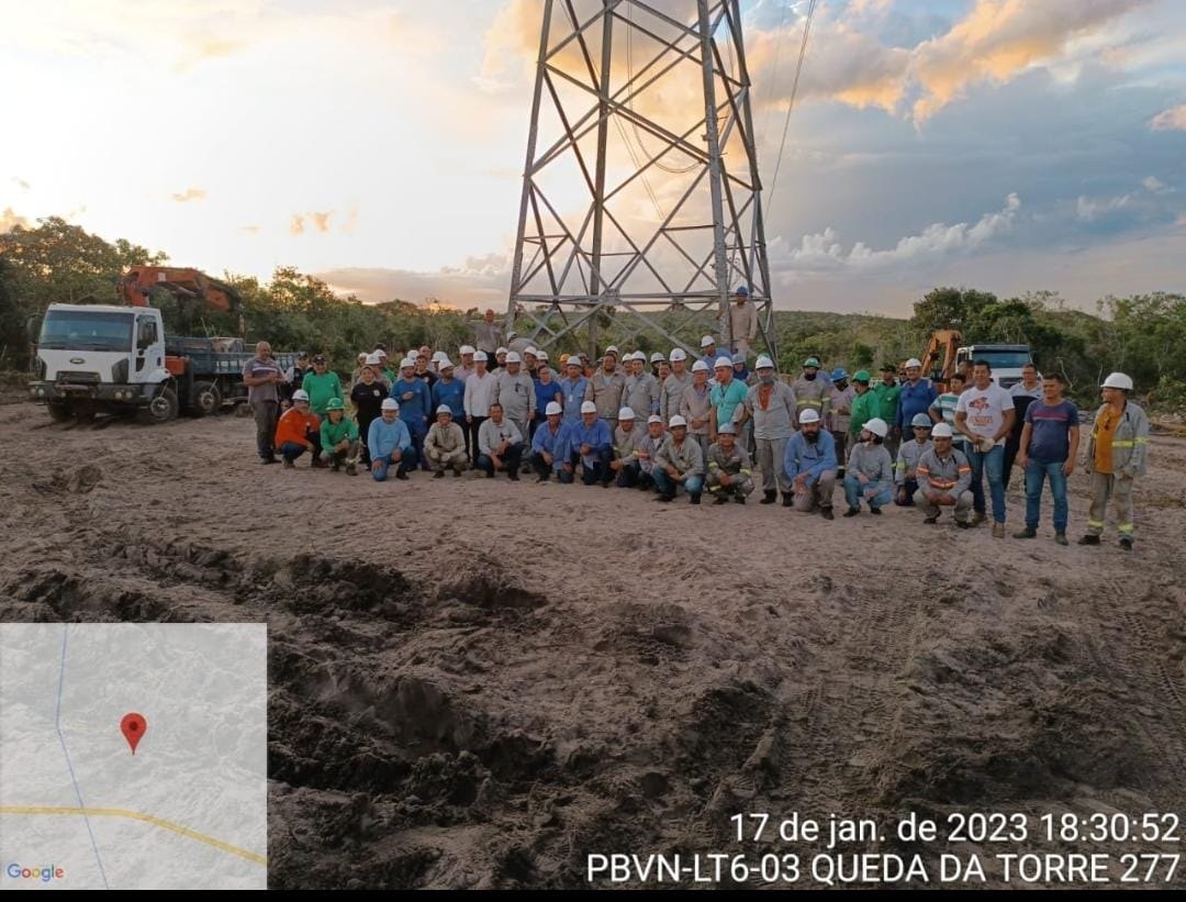 RAPIDEZ: Depois de vandalismo, torre de energia é novamente levantada em Vilhena