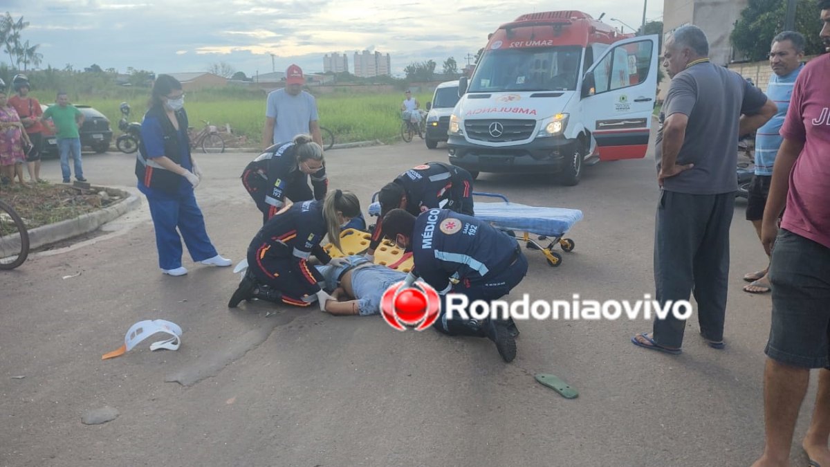 TRAUMATISMO CRANIANO: Motociclista fica em estado gravíssimo em acidente na capital