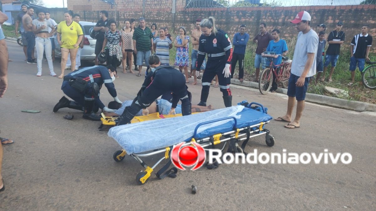 TRAUMATISMO CRANIANO: Motociclista fica em estado gravíssimo em acidente na capital