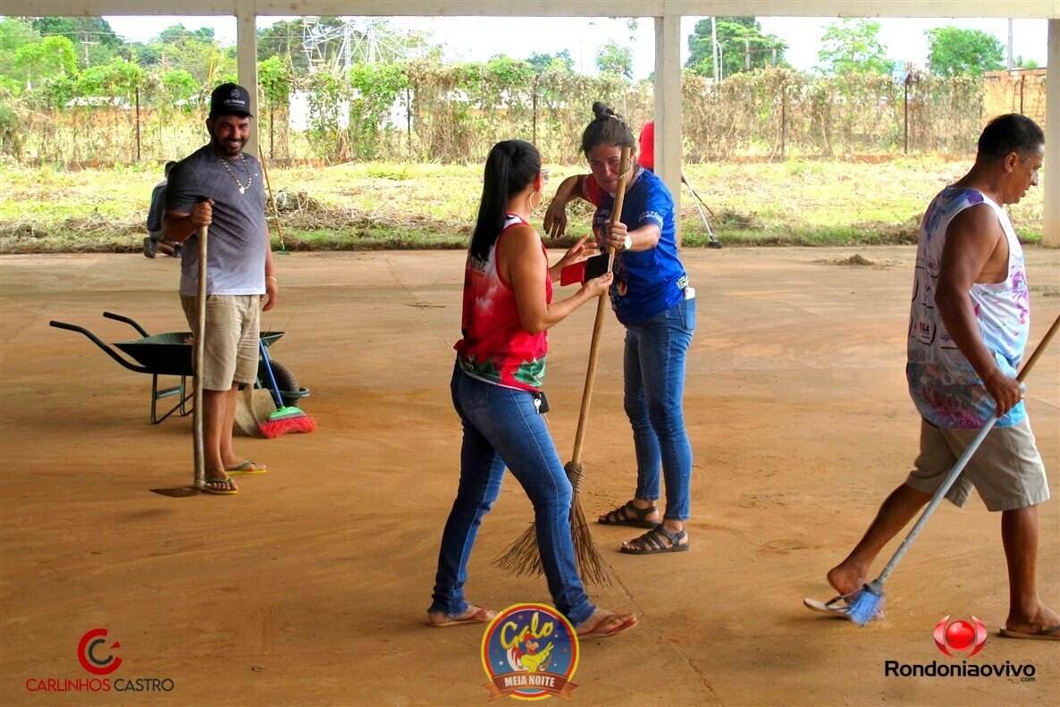 MUTIRÃO CULTURAL DA LIMPEZA - Barracões dos bumbás: Malhadinho e Flor do Campo