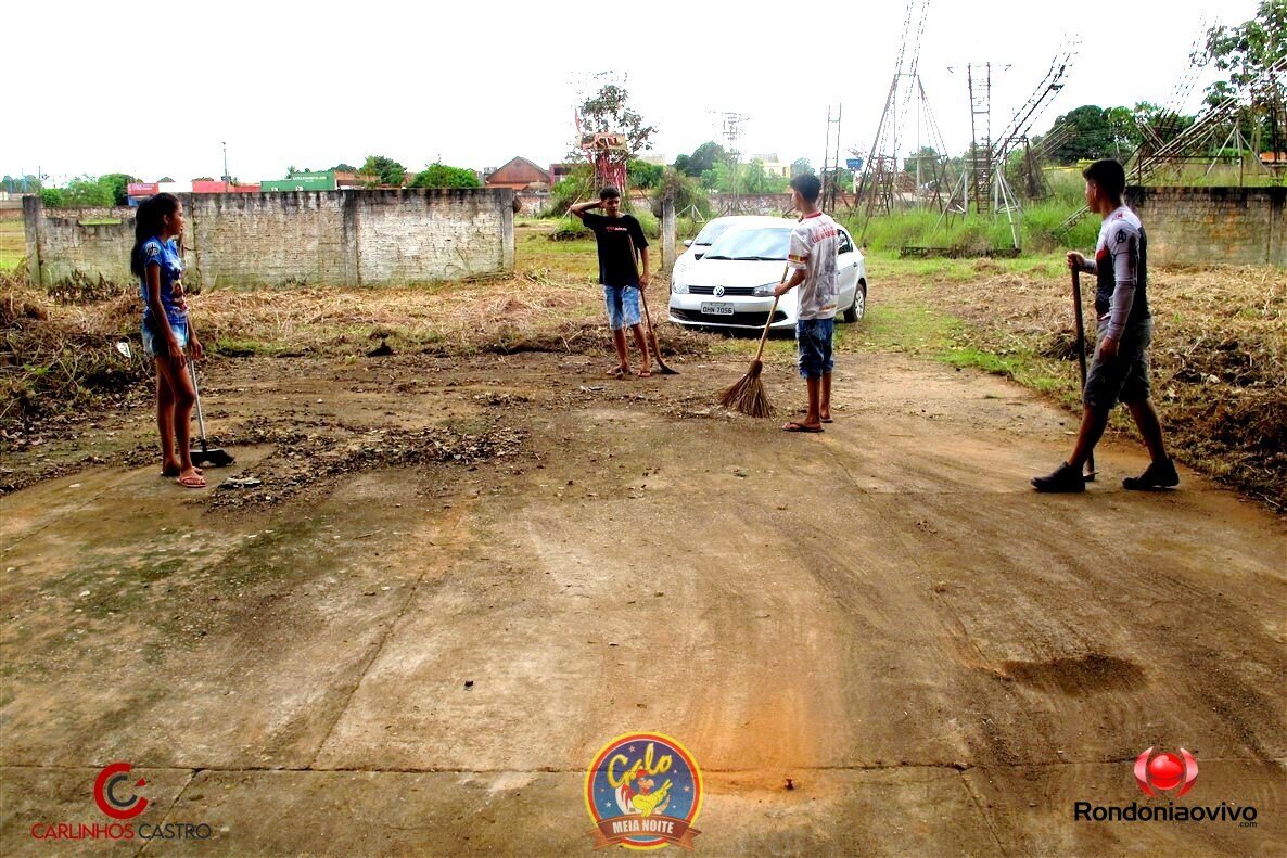 MUTIRÃO CULTURAL DA LIMPEZA - Barracões dos bumbás: Malhadinho e Flor do Campo