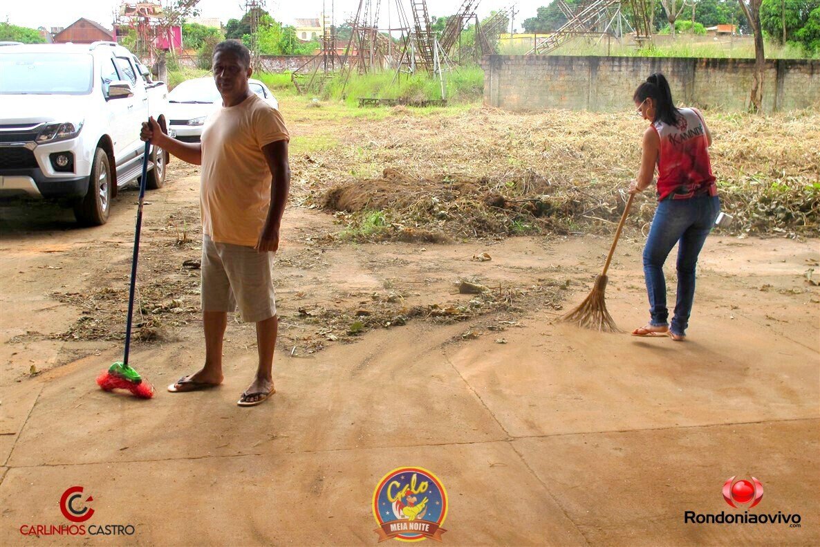 MUTIRÃO CULTURAL DA LIMPEZA - Barracões dos bumbás: Malhadinho e Flor do Campo