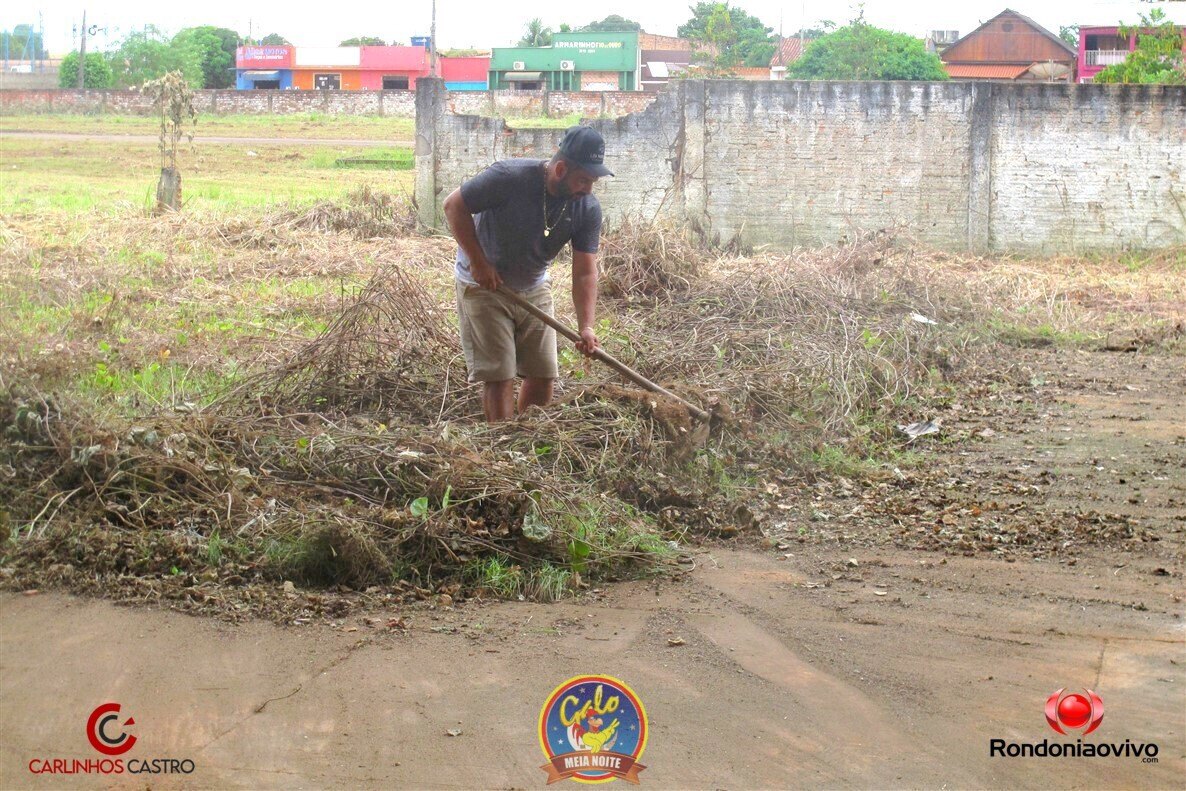 MUTIRÃO CULTURAL DA LIMPEZA - Barracões dos bumbás: Malhadinho e Flor do Campo