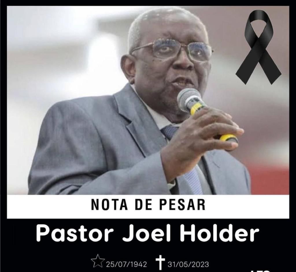 ALEX REDANO: Deputado divulga nota de pesar sobre o falecimento do Pastor Joel Holder