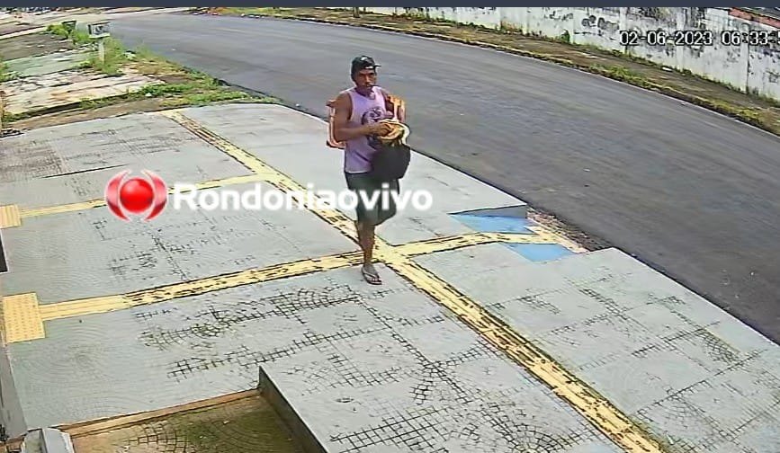 OUSADO: Ladrão é flagrado furtando câmera de empresa de monitoramento 