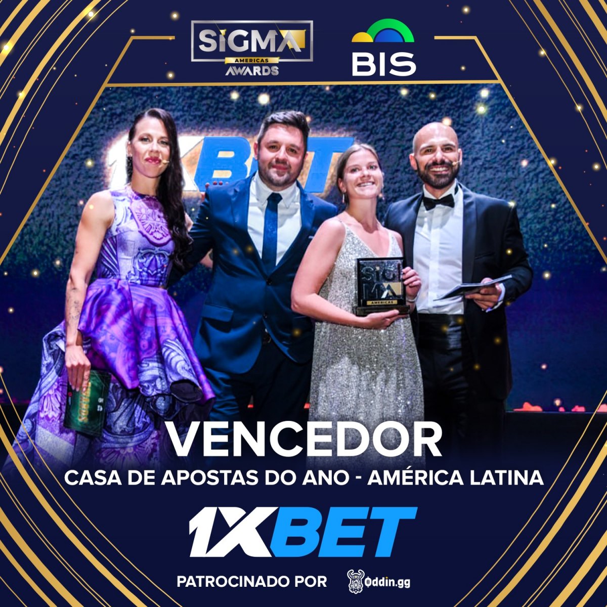 SIGMA AWARDS: 1xBet é eleita Operadora de Apostas Esportivas do Ano na América Latina