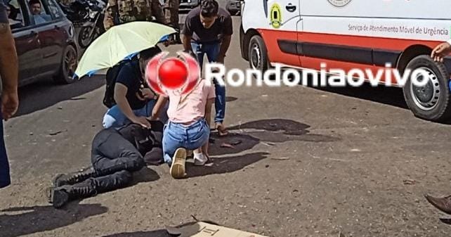 INVADIU: Mulher em carro Onix provoca acidente com três motociclistas