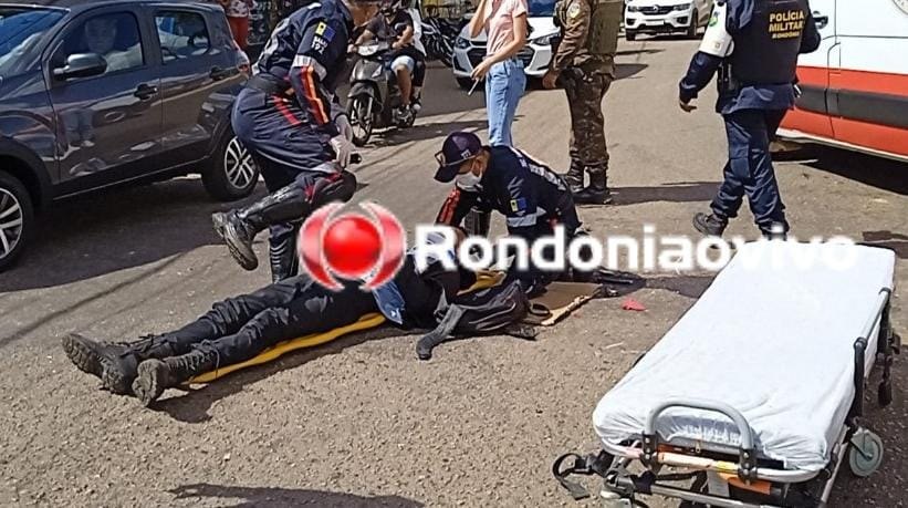 INVADIU: Mulher em carro Onix provoca acidente com três motociclistas