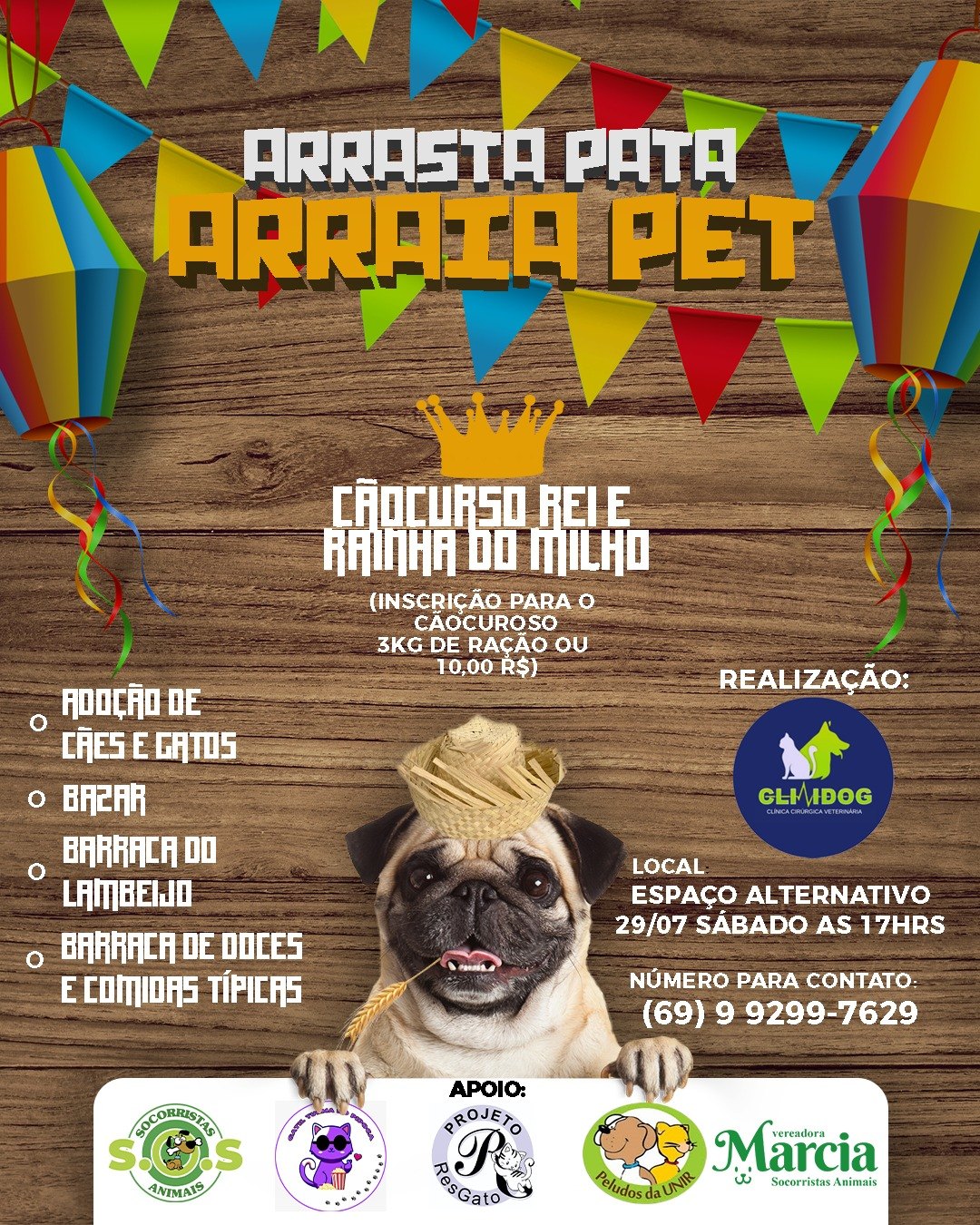 MÁRCIA SOCORRISTA: Vereadora convida cidadãos para 'Arraia Pet' neste sábado (29)