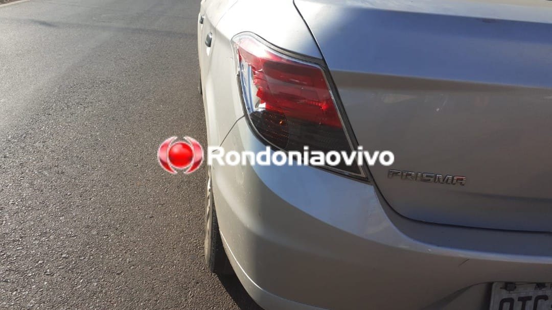 ACIDENTE: Colisão na traseira de carro deixa motociclista ferido na Rua da Beira