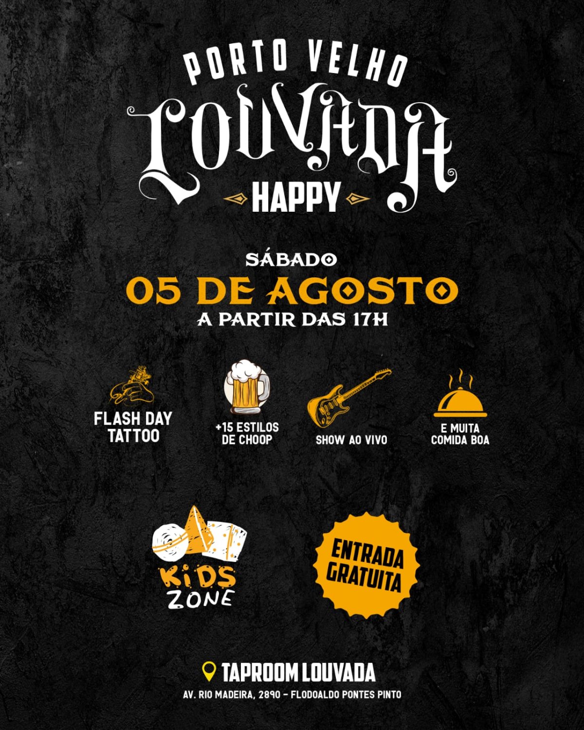 NESTE SÁBADO: Louvada realiza nova edição do Happy Louvada no Taproom da Rio Madeira