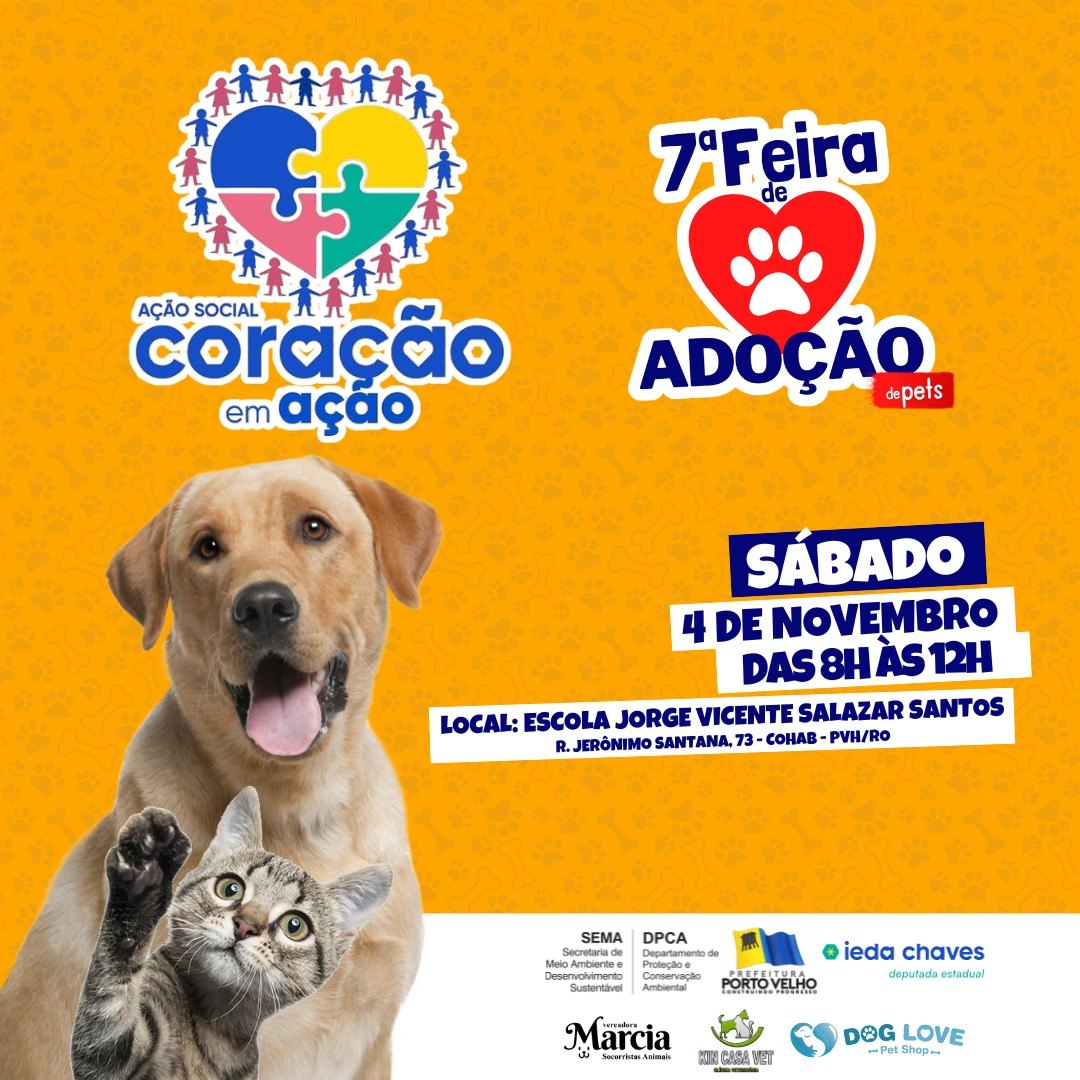 MÁRCIA SOCORRISTA: Vereadora convida população para Feira de Adoção de Pets