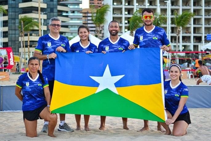 FORTALEZA: Seleção de RO compete na Copa das Federações de Beach Tennis