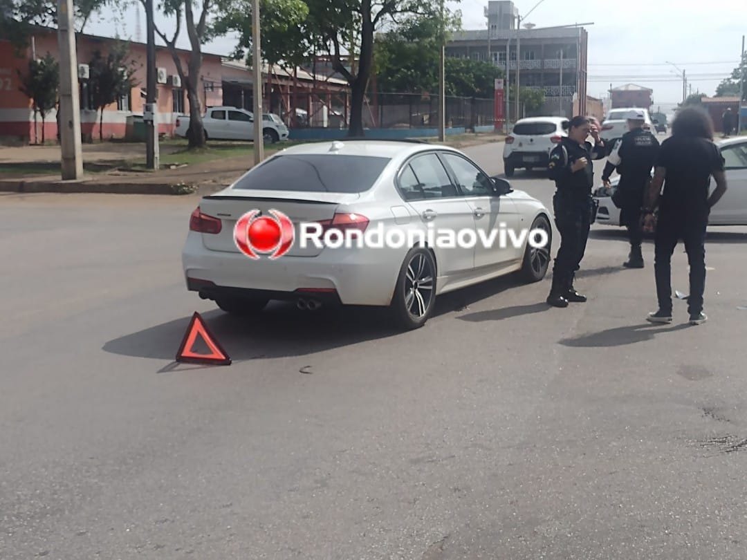 IMPRUDÊNCIA: Mulher grávida é atingida por BMW ao avançar preferencial na Pinheiro 