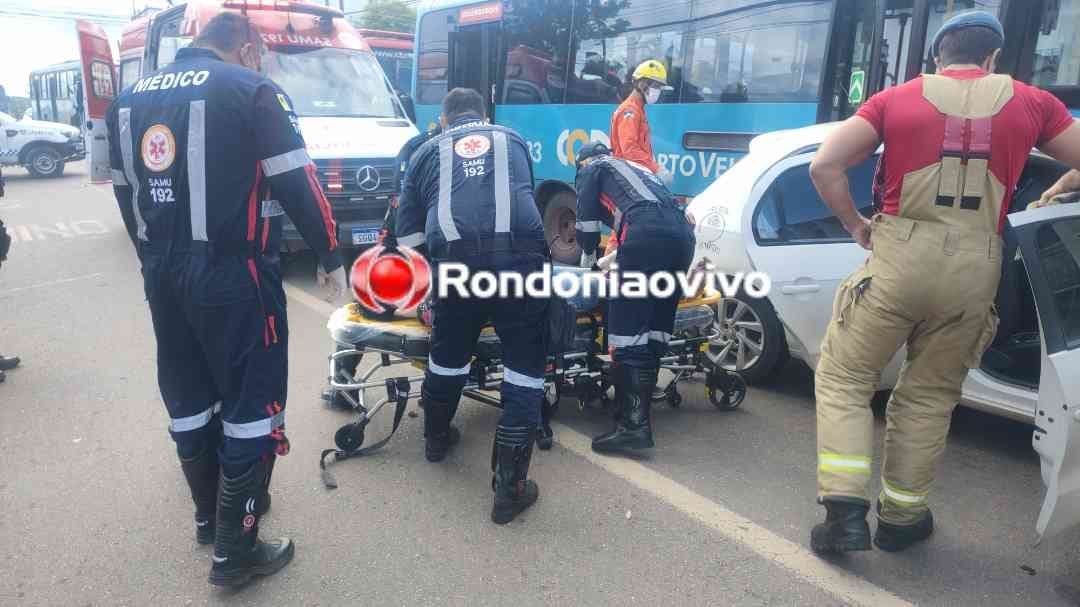 PRESO NAS FERRAGENS: Motorista de App avança preferencial e causa gravíssimo acidente