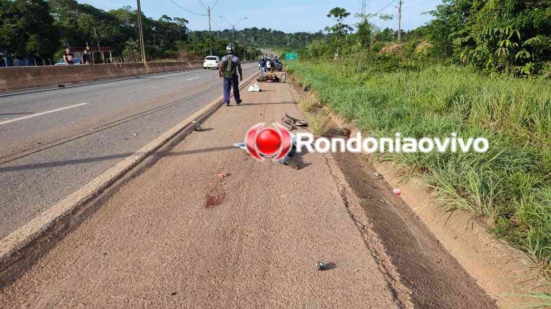 FATAL: Motociclista morre atropelado por carro na BR-364