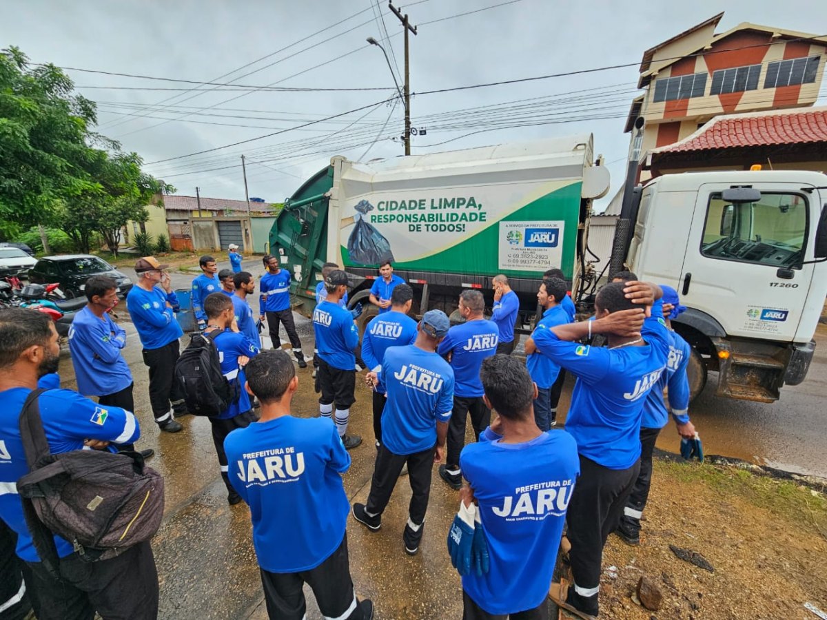 Treinamento Prático NR 38: Rondônia Limpeza Pública e Privada capacita coletores em Jaru