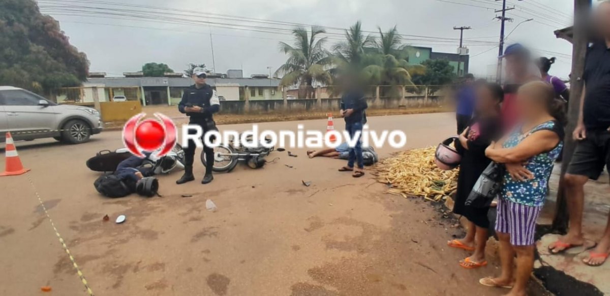 NA AMAZONAS: Colisão entre motocicletas deixa homem e mulher com ferimentos
