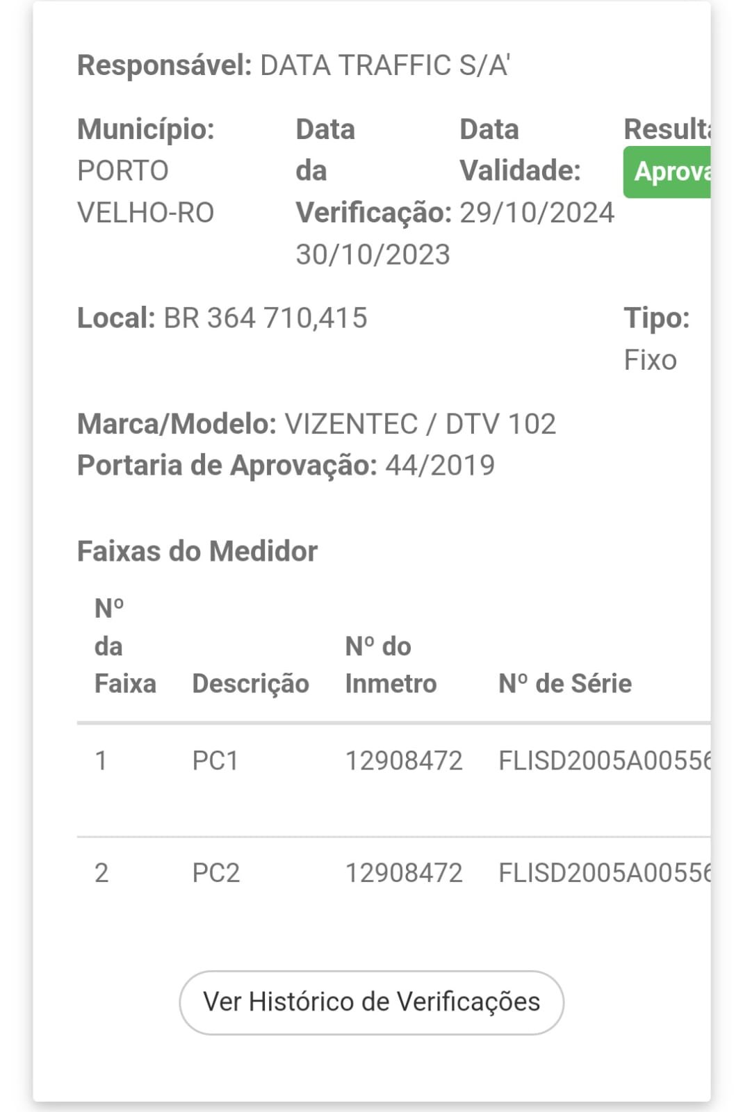CALIBRADOS: Radares e bafômetros de Porto Velho são aprovados pelo Inmetro