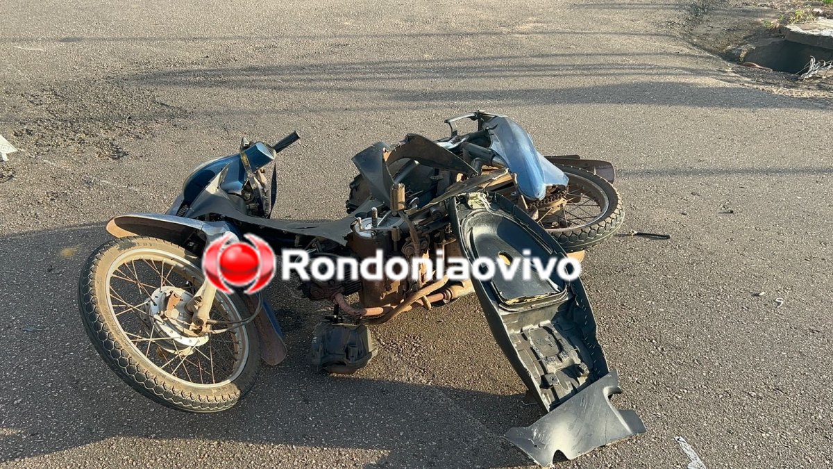 URGENTE: Mulher tem fratura na perna após grave acidente no Centro