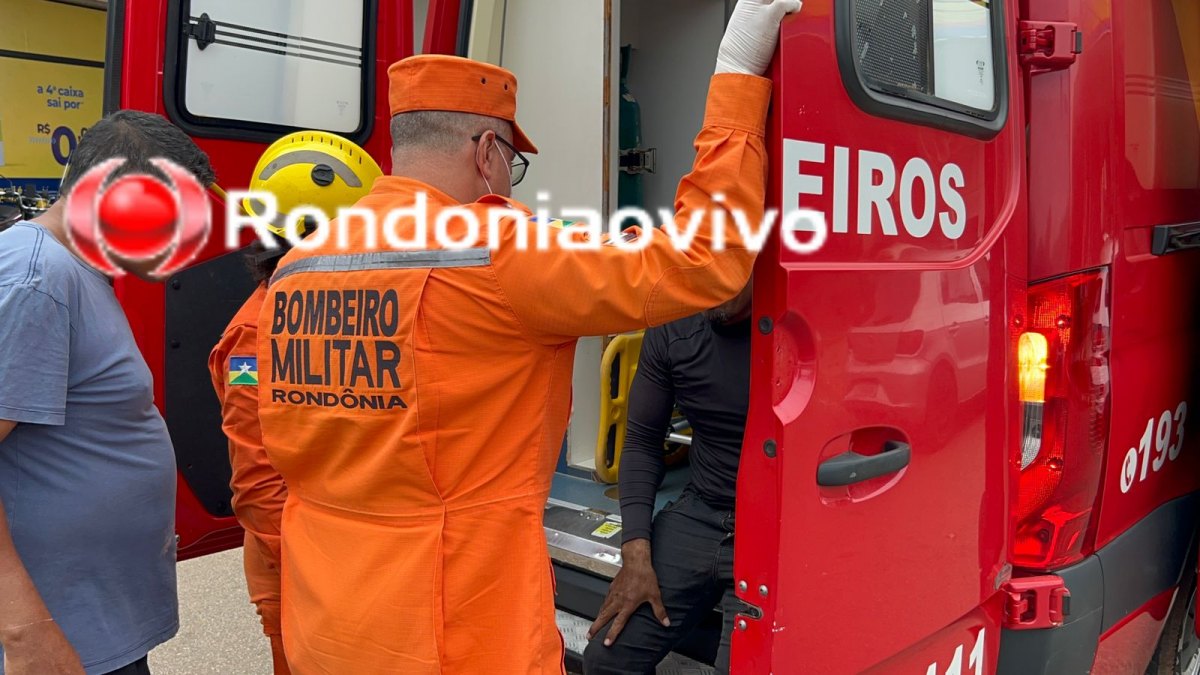ASSISTA: Motociclista sofre ferimentos após acidente na Rio Madeira