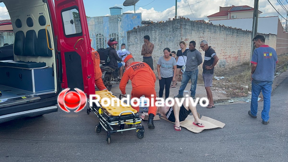 PASSOU DIRETO: Ciclista fica em estado grave após colisão com caminhão