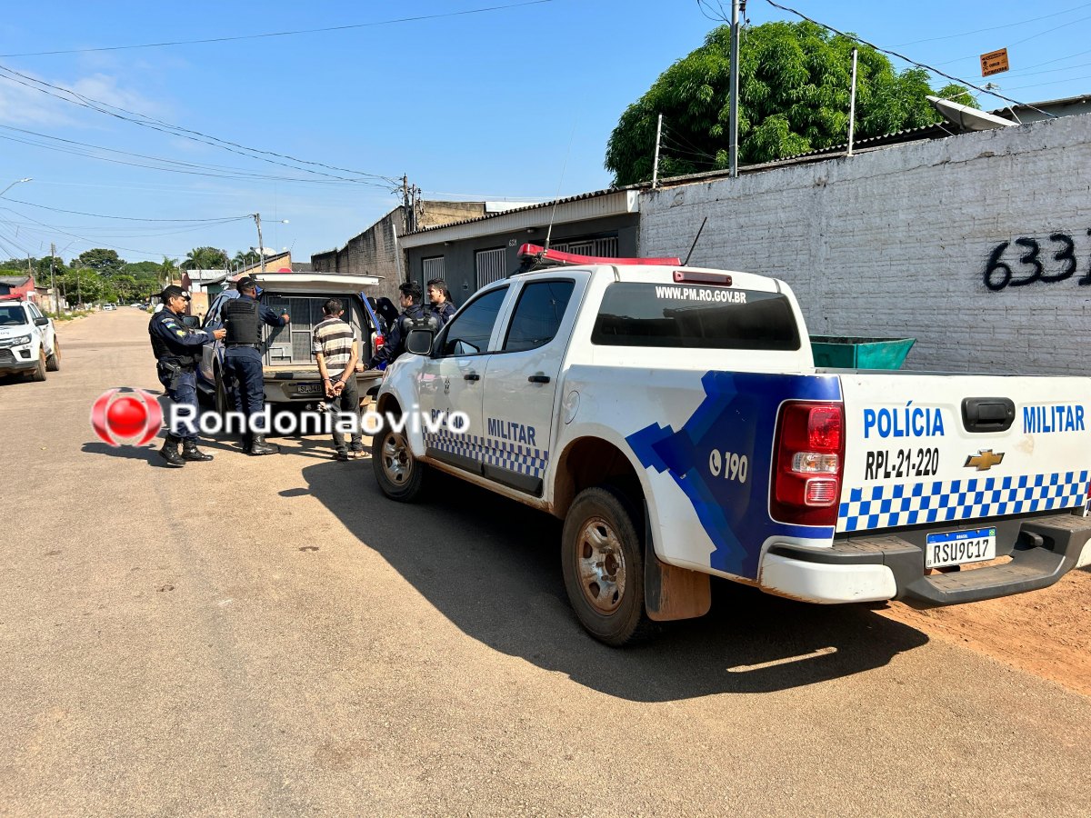 AMARRADO: Foragido é preso após invadir residência na zona Leste