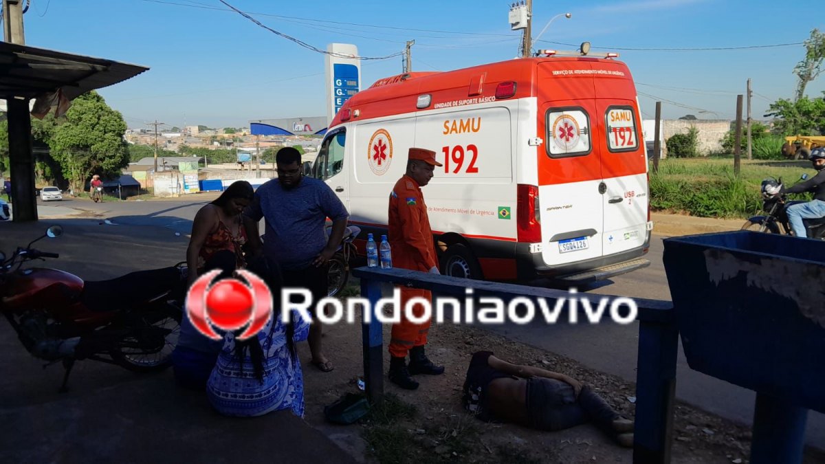 URGENTE: Atropelamento na Três e Meio deixa duas pessoas feridas