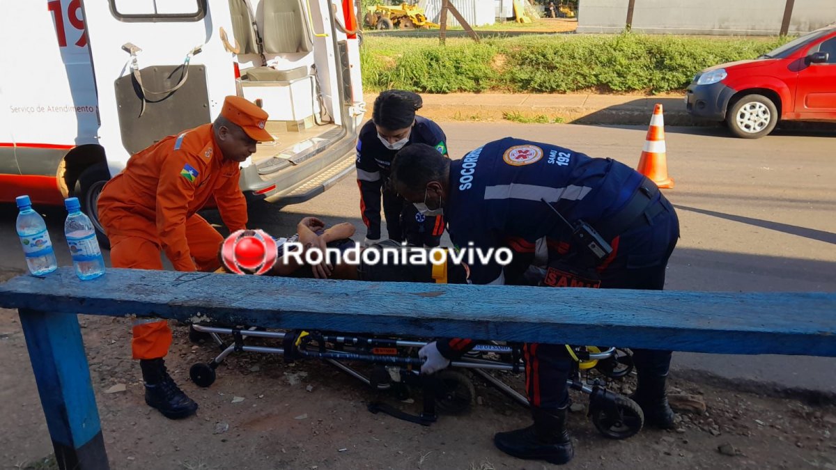 URGENTE: Atropelamento na Três e Meio deixa duas pessoas feridas