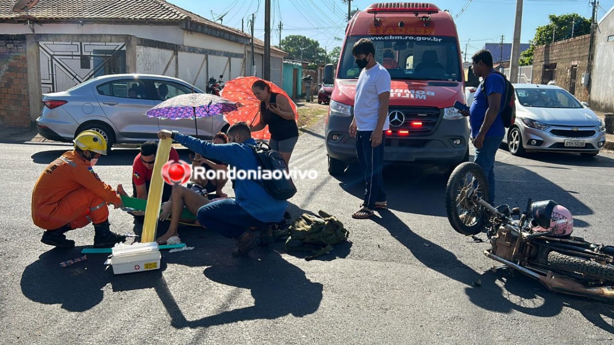 CASAL FERIDO: Câmera de vigilância flagrou gravíssimo acidente na zona Sul