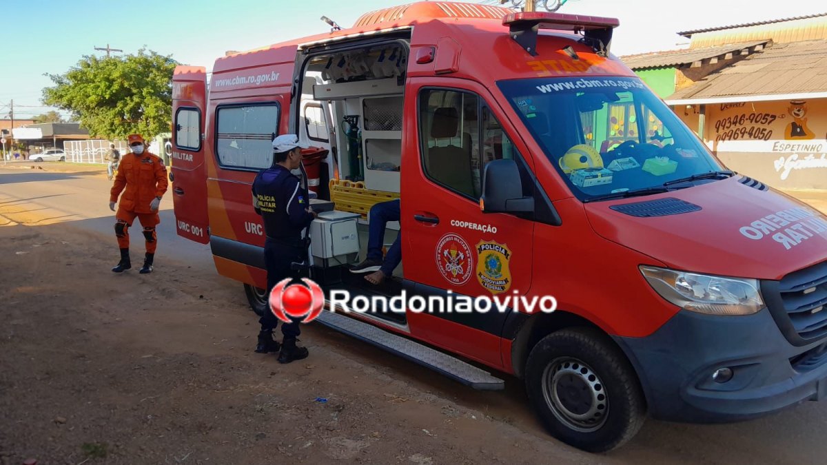 NA DANIELA: Idoso e jovem ficam feridos após atropelamento entre moto e bicicleta 