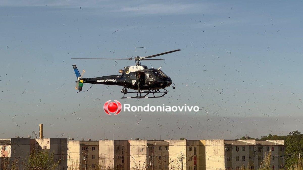 VÍDEO: Helicóptero é acionado para ajudar nas buscas por cadáver no Morar Melhor