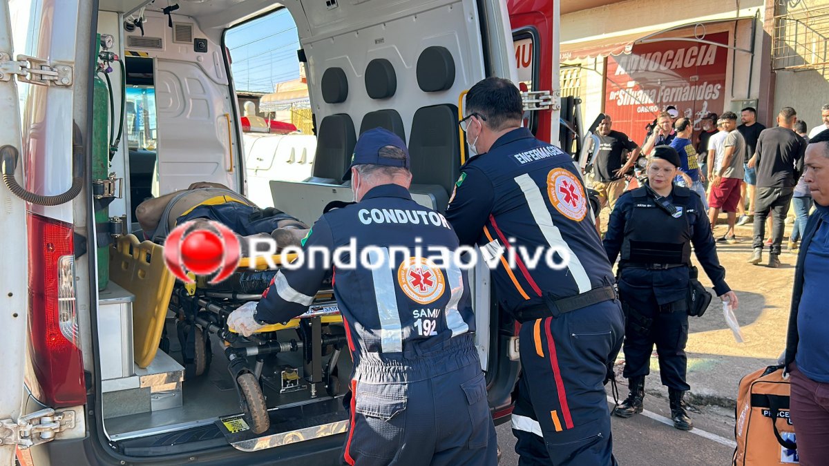 VÍDEO: Motociclista tem perna dilacerada em gravíssimo acidente