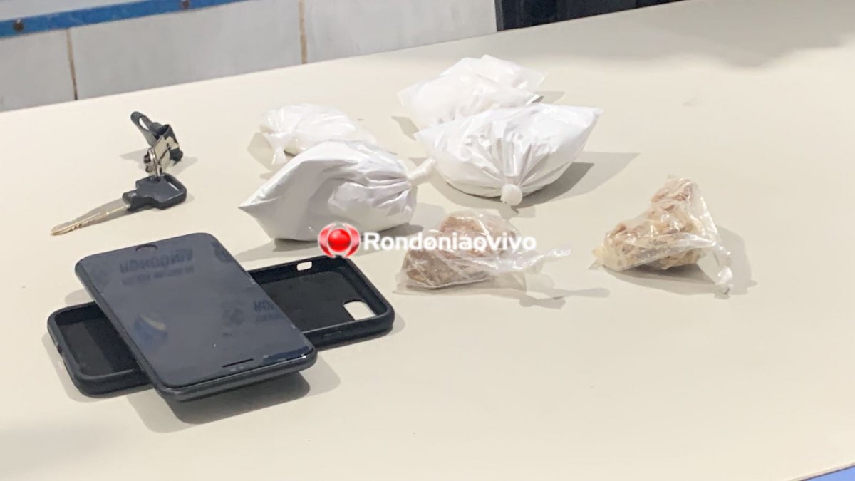 MANÉ GARRINCHA: BPTAR prende acusado de tráfico com sete pacotes de drogas 